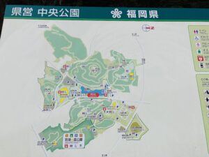福岡県英中央公園　地図