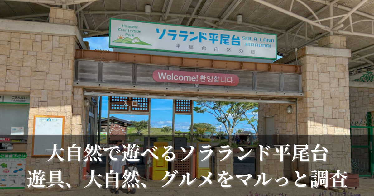 大自然で遊べるソラランド平尾台の遊び場紹介‼遊具、草ソリ、水遊び、大自然の全てをマルっと調査‼福岡県小倉南区の大人気公園